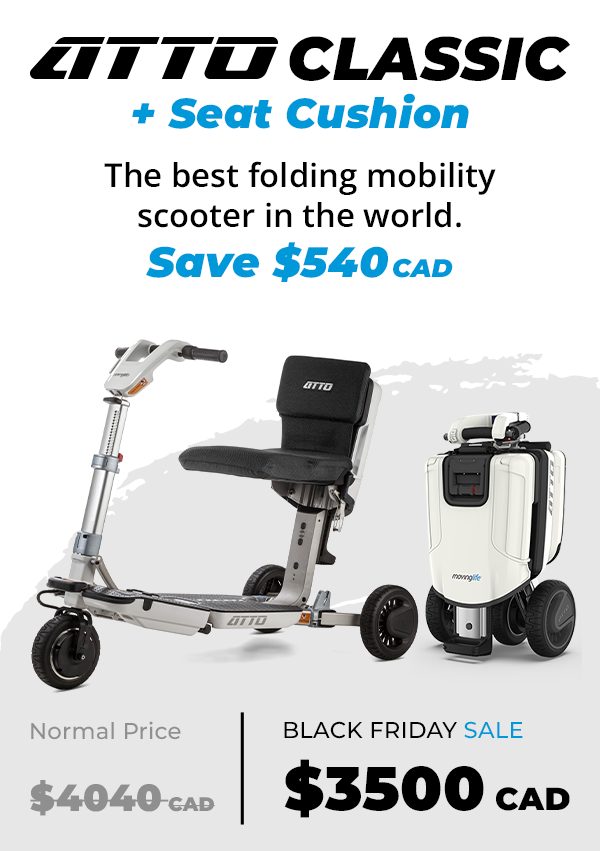 ATTO Mobility Scooter + Seat Cushion