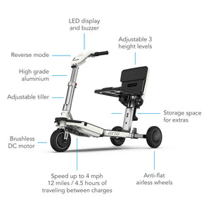 ATTO Mobility Scooter + Seat Cushion